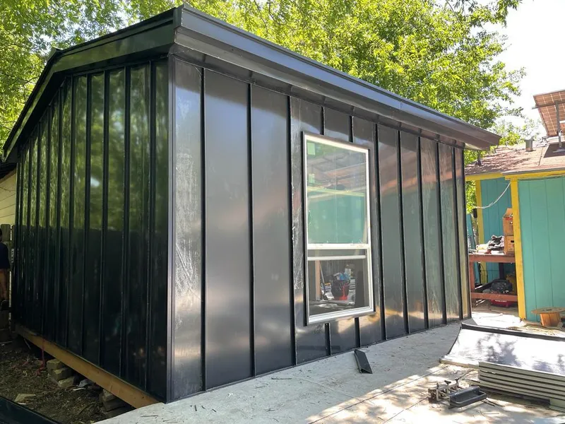 Black standing seam metal wall panels for Roof Inspection in Morgan Hill